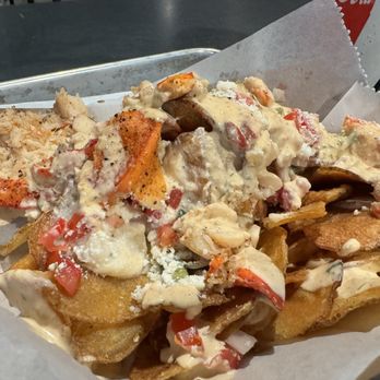 Dock Local - Lobster nachos with a clam chowder sauce - Seafood Near Me - Nashville, Tennessee