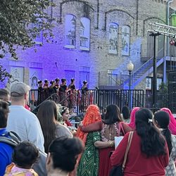 Hemisfair - Group of performers on stage.