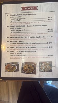 Menu photo 2 D'jakarta Cafe Philadelphia, PA