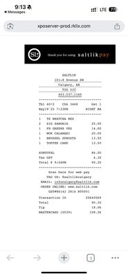 Menu photo 5 SALTLIK Calgary. Calgary, AB