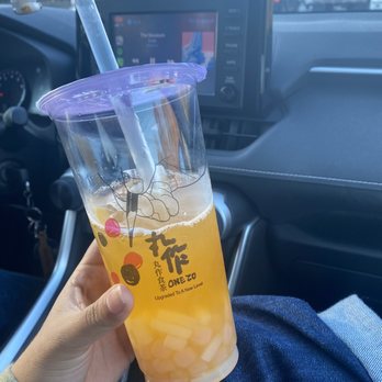 One Zo Boba - Duluth - passion fruit tea with rose boba & lychee jelly - Bubble Tea Near Me - Duluth, Georgia One Zo Boba - Duluth - passion fruit tea with rose boba & lychee jelly - Bubble Tea Near Me - Duluth, Georgia
