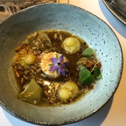 Vitus Cooking - Schotten-Käse und Sauerklee im Röstzwiebelsud Meine Schwester und ihr Ehemann waren von Ambiente, Menü und Service äußerst begeistert.