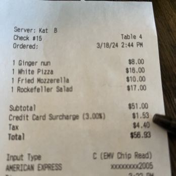 Beekman Ale House - SURCHARGE for credit cards? hmmm - Pizza Near Me - Sleepy Hollow, New York Beekman Ale House - SURCHARGE for credit cards? hmmm - Pizza Near Me - Sleepy Hollow, New York