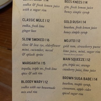 The Hideout Kitchen - Cocktail menu - New American Near Me - Lafayette, California The Hideout Kitchen - Cocktail menu - New American Near Me - Lafayette, California