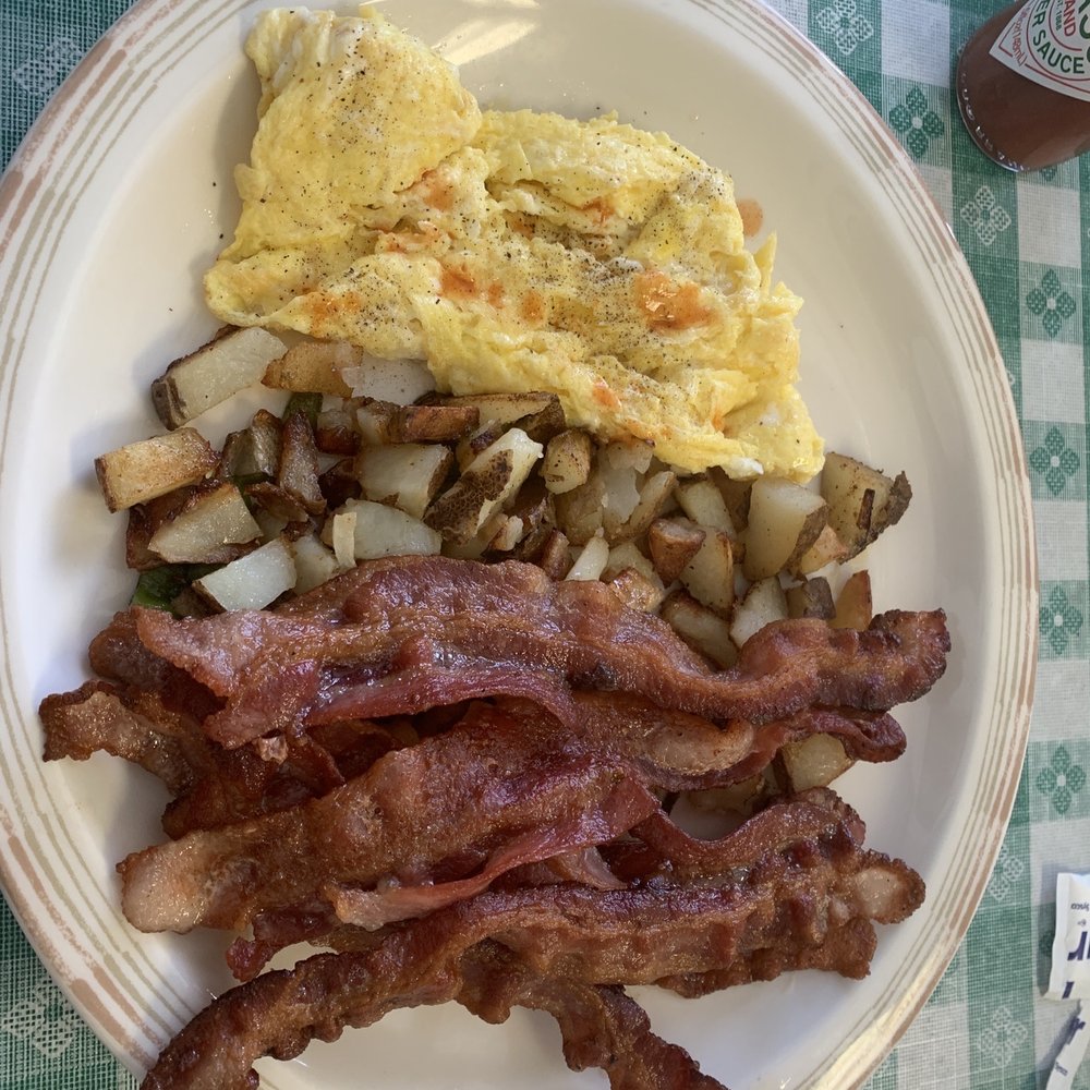Dinky Diner - 2 Eggs , bacon, potatoes - Breakfast & Brunch Near Me - Goldfield, Nevada Dinky Diner - 2 Eggs , bacon, potatoes - Breakfast & Brunch Near Me - Goldfield, Nevada