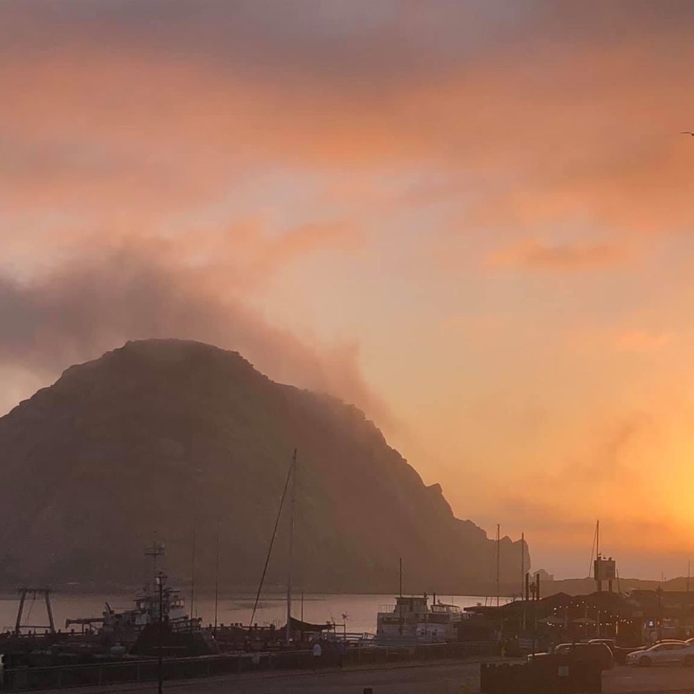 Bayfront Inn - Sunset view from my room today - Hotels Near Me - Morro Bay, California Bayfront Inn - Sunset view from my room today - Hotels Near Me - Morro Bay, California