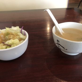 Hokkaido Sushi - Bento miso soup and salad - Sushi Bars Near Me - Laredo, Texas