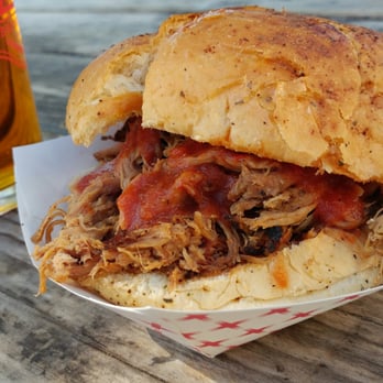 Jt's Smokin BBQ - Pulled pork sammy with spicy chipotle bbq sauce. - Food Trucks Near Me - Bellingham, Washington Jt's Smokin BBQ - Pulled pork sammy with spicy chipotle bbq sauce. - Food Trucks Near Me - Bellingham, Washington