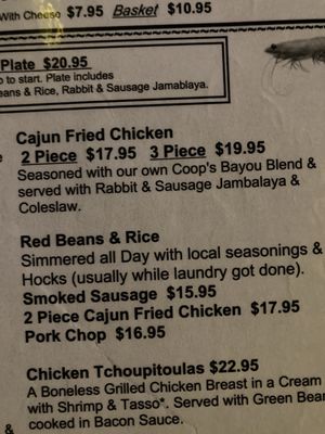 Menu photo 7 Coop's Place New Orleans, LA