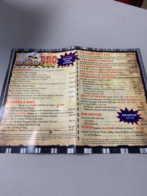 Menu photo 3 Fat Daddy's BBQ Georgetown, DE