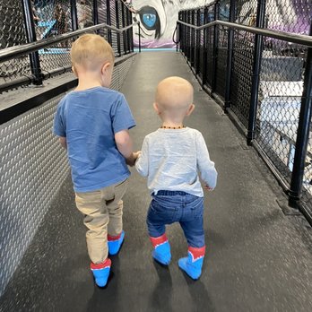 Defy - Kids headed up the ramp to jumping area - Trampoline Parks Near Me - Sparks, Nevada Defy - Kids headed up the ramp to jumping area - Trampoline Parks Near Me - Sparks, Nevada