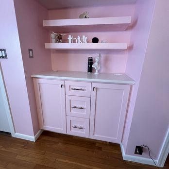 Holy Handyman & Maintenance - Cabinet and shelves painted to clients request - Handyman Near Me Holy Handyman & Maintenance - Cabinet and shelves painted to clients request - Handyman Near Me