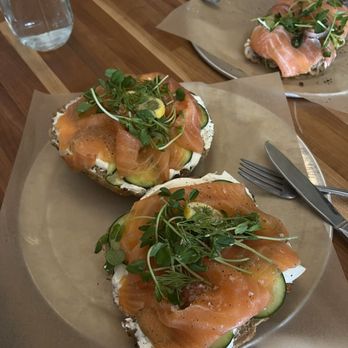 Tomorrow and Tomorrow - Lox Bagel on a Fresh Sourdough Bagel - Coffee & Tea Near Me - Taos, New Mexico