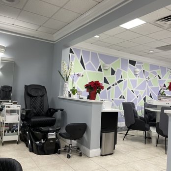 Phase 2 beauty salon - View from the other row of pedicure chairs - Nail Salons Near Me - Rockville, Maryland Phase 2 beauty salon - View from the other row of pedicure chairs - Nail Salons Near Me - Rockville, Maryland