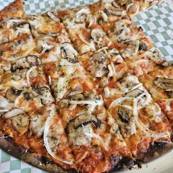 PIZZ'AMICI - Sausage pizza with onions, garlic, and mushrooms.  Delish! - Pizza Near Me - Chicago, Illinois