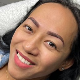 Microblading with shading Microblading with shading