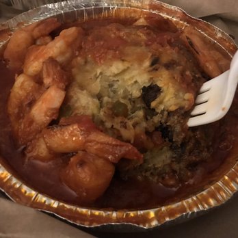 Casa Del Mofongo - Mofongo with Shrimp in the house creole sauce! - Latin American Near Me - Bethlehem, Pennsylvania