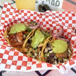 Angel’s Tijuana Tacos - Al pastor, pollo, and cabeza tacos - Yum!