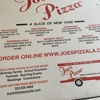 Joe's Pizza Studio City - Italian Near Me - Studio City, California