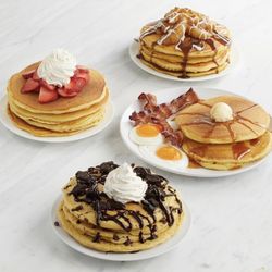 Country Kitchen - Triple Chocolate Pancakes Strawberry Pancakes cakes Cakes, Eggs and Bacon