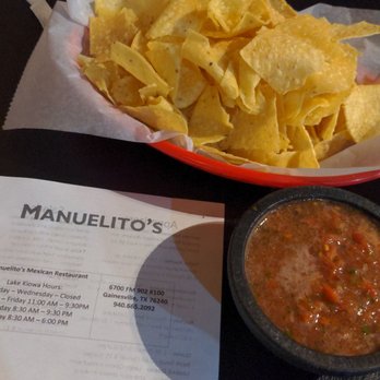 Los Manuelito's - a plate of chips and salsa - Tex-Mex Near Me - Lake Kiowa, Texas Los Manuelito's - a plate of chips and salsa - Tex-Mex Near Me - Lake Kiowa, Texas