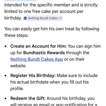 Nothing Bundt Cakes - If I signed him up then there was no reason for all of her dismissing comments , but her attitude made me not even want to get something - Bakeries Near Me - Spokane, Washington Nothing Bundt Cakes - If I signed him up then there was no reason for all of her dismissing comments , but her attitude made me not even want to get something - Bakeries Near Me - Spokane, Washington