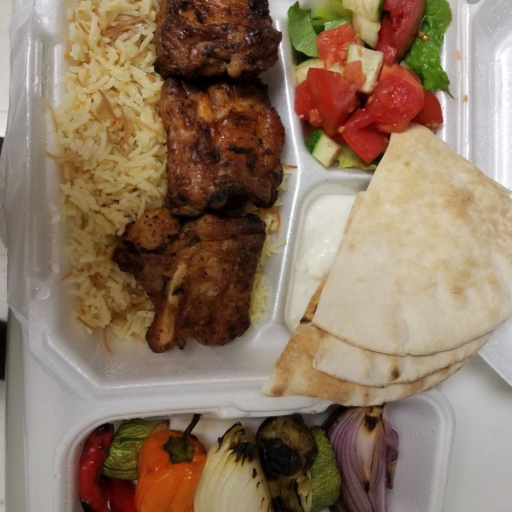 Ararat Market - Pork Ribs plate with grilled veggies - Armenian Near Me - Clovis, California