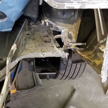 Automotive Concepts - New right rear rail and floor extension to be welded - Auto Repair Near Me - Honolulu, Hawaii