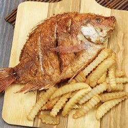 JINHUI RESTAURANT - Fried tilapia and fries