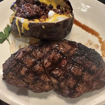 1933 Lounge - Ribeye and loaded baked potato - Steakhouses Near Me - Fishers, Indiana