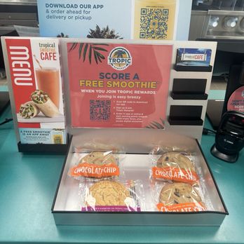 Tropical Smoothie Cafe - Cookies! - Juice Bars & Smoothies Near Me - Creve Coeur, Missouri Tropical Smoothie Cafe - Cookies! - Juice Bars & Smoothies Near Me - Creve Coeur, Missouri