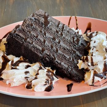 Funky Pelican - Chocolate Layer Cake - Seafood Near Me - Flagler Beach, Florida Funky Pelican - Chocolate Layer Cake - Seafood Near Me - Flagler Beach, Florida