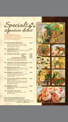 Menu photo 2 Chiangmai Thai Kitchen Tyler, TX