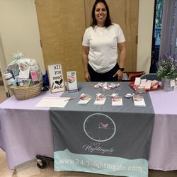 24/7 Nightingale Home Care - Owner Johana participating at a local Senior resource fair.