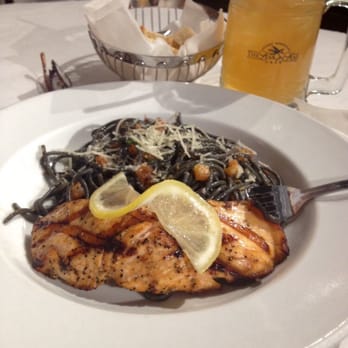 Lemon Leaf Cafe - Salmon with spaghetti Nero + Arnold Palmer. Yum! - Bakeries Near Me - Palmdale, California Lemon Leaf Cafe - Salmon with spaghetti Nero + Arnold Palmer. Yum! - Bakeries Near Me - Palmdale, California