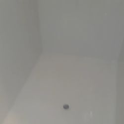 Dallas Bathtub Services - Grout failure had caused this standup shower to leak into the closet and bedroom. Customer saved Thousands of dollars versus replacement.