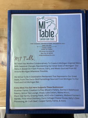 Menu photo 5 MI Table Bay City, MI