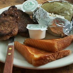 The Broiler Room - Ribeye steak plate, was cooked and seasoned to perfection.
