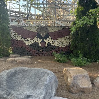 Dollywood - A beautiful picture of an eagle made out of wood - Amusement Parks Near Me - Pigeon Forge, Tennessee Dollywood - A beautiful picture of an eagle made out of wood - Amusement Parks Near Me - Pigeon Forge, Tennessee