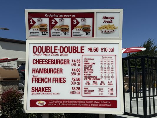 Menu photo 1 In-N-Out Burger Seaside, CA