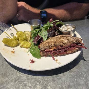 Boon Fly Cafe - What's left of the Reuben and salad! - American Near Me - Napa, California