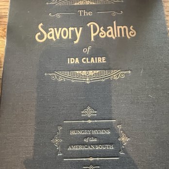Ida Claire - The Savory Psalms of Ida Claire menu - Southern Near Me - Addison, Texas