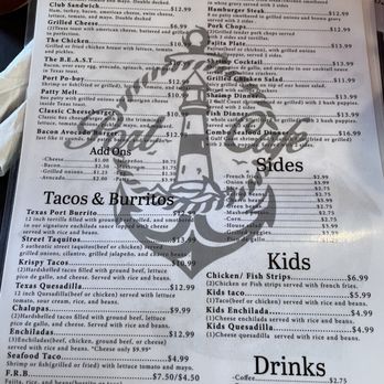 Port Cafe - Lunch menu - Breakfast & Brunch Near Me - Freeport, Texas