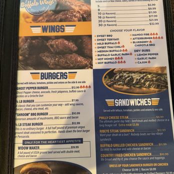 Wingman Grill - Menu - Burgers Near Me - Pensacola, Florida