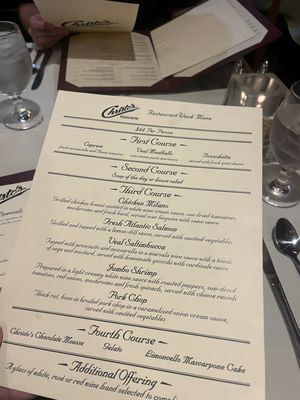 Menu photo 1 Christo's Phoenix, AZ