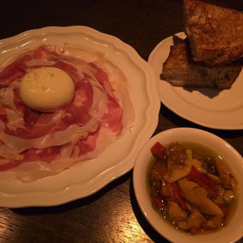 Willow Osteria - Burrata & Prosciutto di Parma. Includes sweet peppers and grilled bread. Delicious! - Italian Near Me - Clovis, California