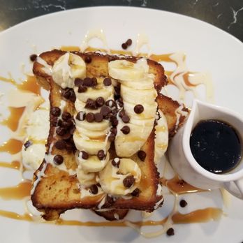 Silver Diner - Chocolate chip banana French toast - Diners Near Me - Greenbelt, Maryland Silver Diner - Chocolate chip banana French toast - Diners Near Me - Greenbelt, Maryland