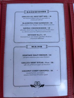 Menu photo 5 Gramps Getaway Key Biscayne, FL