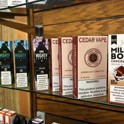 Mighty Vapor. 60ML
Cedar Vape. 120ML