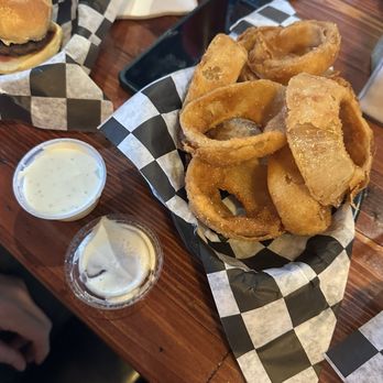 Easy Slider - East Side Ave - Side of Ranch Onion Rings - American Near Me - Dallas, Texas